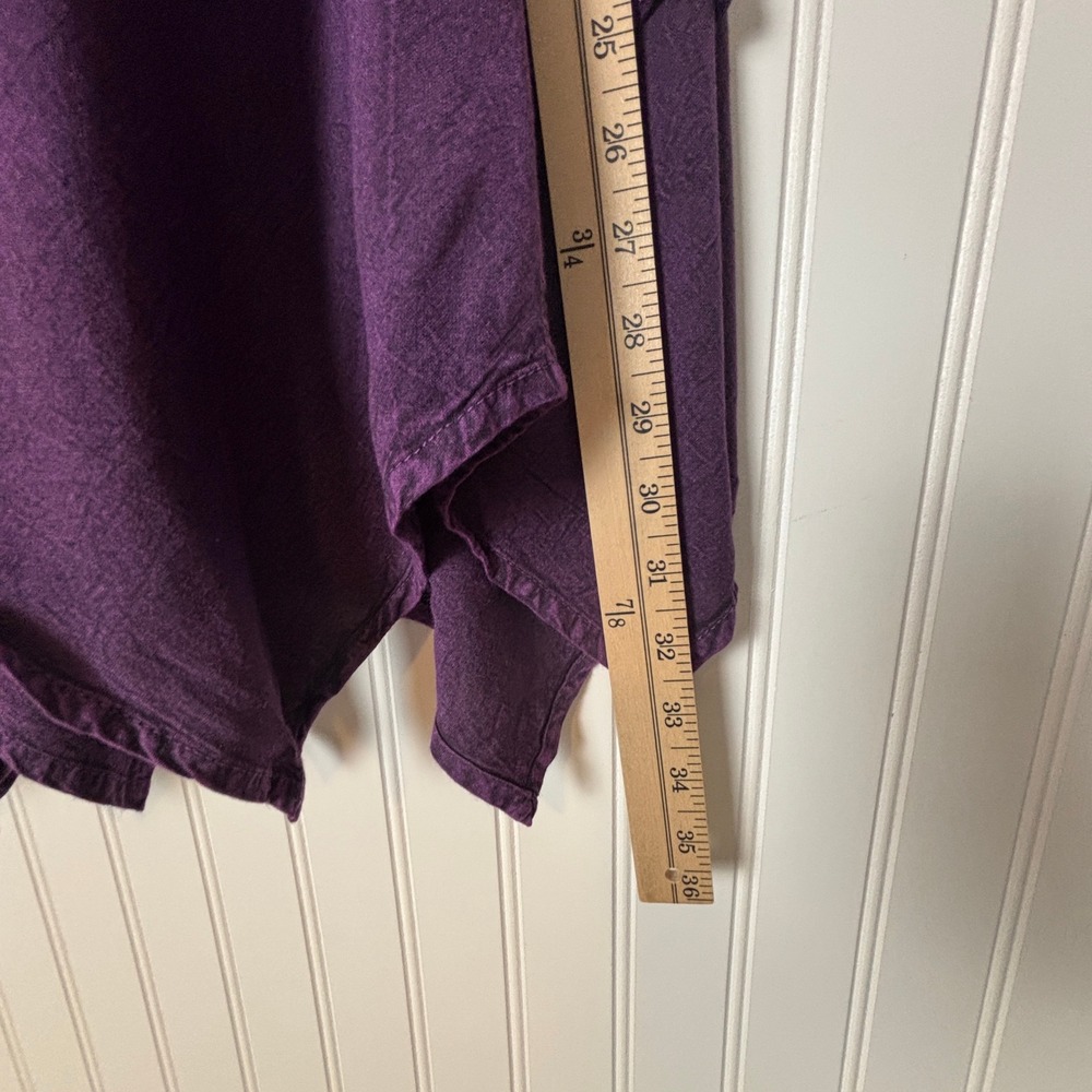Boho Handkerchief Hem Midi Skirt Purple Rayon Festival Gypsy Fairy Free Size M - Picture 9 of 11